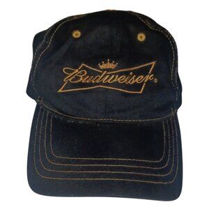 Offical Anheuser - Busch 2006  Budweiser Black Gold Velcro Adjust Strap Dad Hat